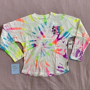 NWT Walt Disney World Disney Parks Neon Tie Dye Spirit Jersey youth Small